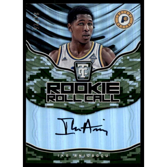 Ike Anigbogu RC 2017-18 Totally Certified Rookie Roll Call Autographs Camo #35
