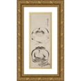 thumbnail image 1 of Ike Taiga 9x18 Gold Ornate Wood Frame and Double Matted Museum Art Print Titled - Kanzan-And-Jittoku, 1 of 4