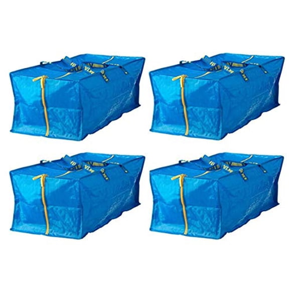 Ikea 901.491.48 Frakta Storage Bag, Blue, 4 Pack (Premium bag)