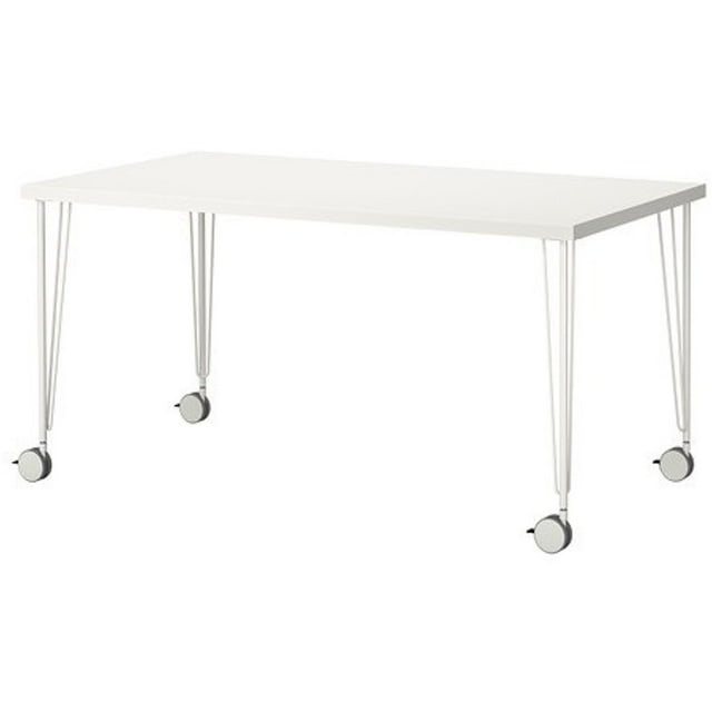 Ikea Computer Table with casters, white 59x29 1/2 ", 8202.2529.1810