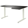 thumbnail image 1 of Ikea Corner desk right sit/stand, black-brown white 2382.8814.2010, 1 of 1