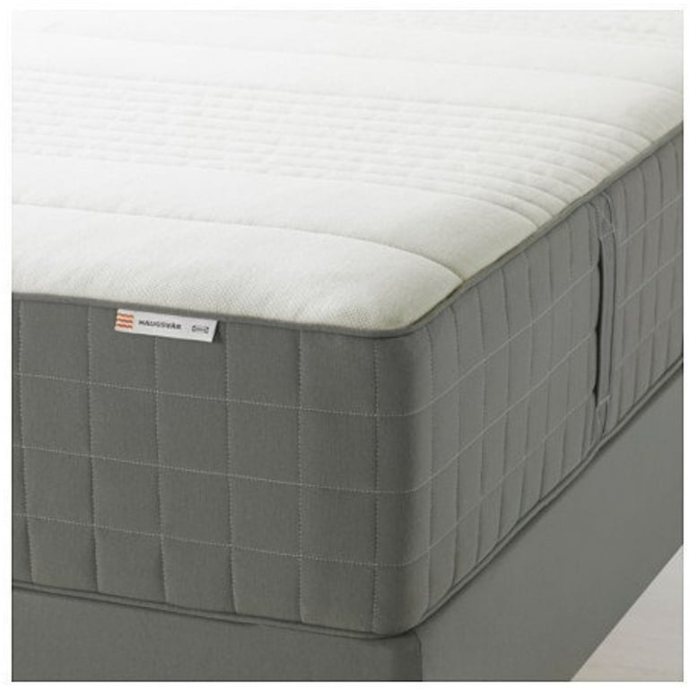 Ikea HAUGSV R Spring mattress king size firm dark gray 1028.22314.1014