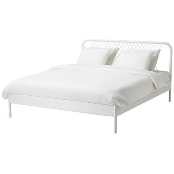 Ikea King Size Bed frame, white, Lönset 4204.17262.2230