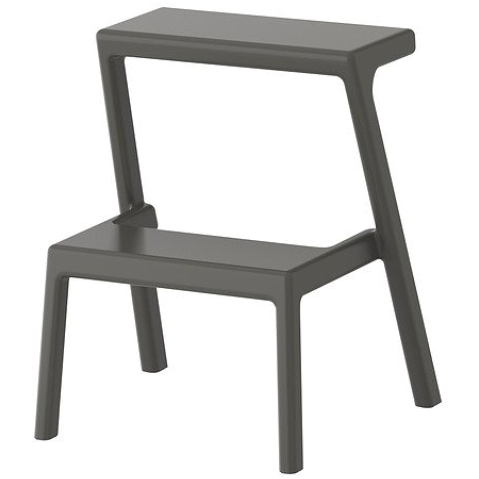 Ikea MAsterby Stackable Recycled Plastic Step Stool Gray