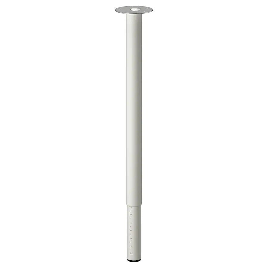 Ikea OLOV Table Leg Adjustable White 1 Piece