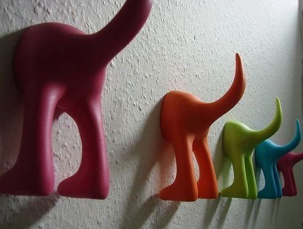 Ikea Set 6 Dog Tail Hooks Assorted Colors Pet Leash Hanger Hat