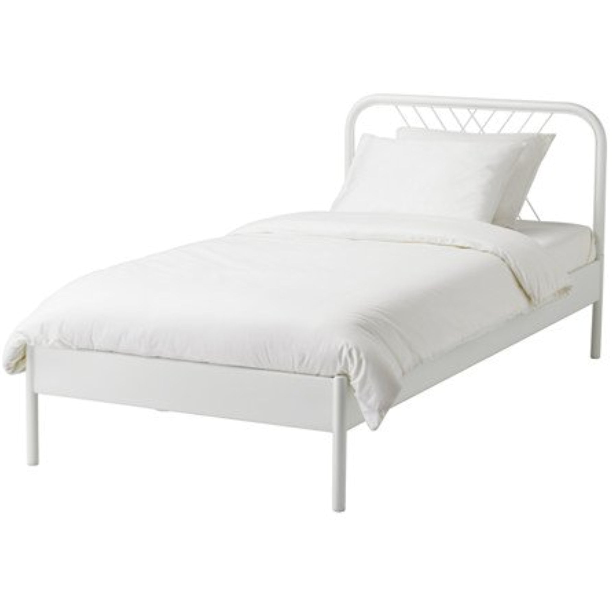 Ikea white twin hotsell bed
