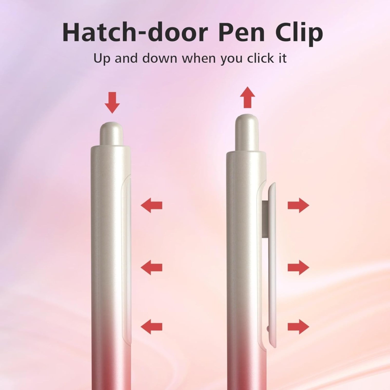Pen Retractable Note Ikeay 0.5Mm Retractable Pen with Gradient Color Barrel for Note Taking ...