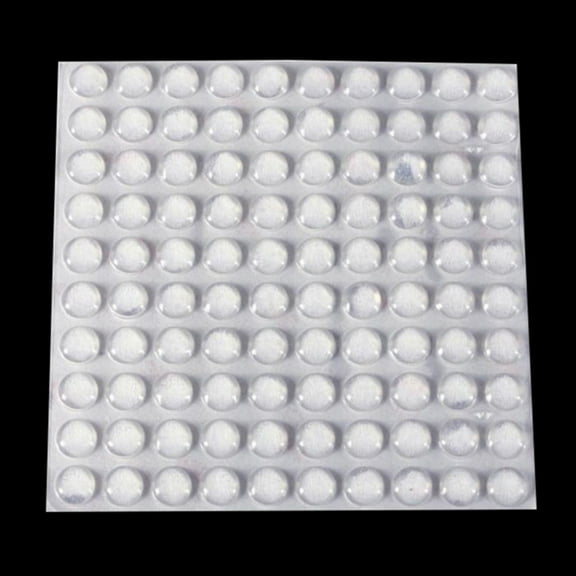 Ikeay 100-Pack Hemispherical Silicone Anti-Collision Pads, Transparent Furniture Bumpers for Noise Reduction, Scratch Protection And Slip Prevention