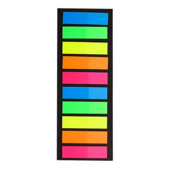 Ikeay 1500Pcs Neon Sticky Index Tabs, 6-Set Pastel Page Markers for Notebooks, Bibles, Planners & Office Files, Removable & Writable Color-Coding Flags