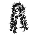 thumbnail image 1 of Ikeay 5.7Ft Artificial Maple Leaf Garland, Fall Autumn Hanging Vine for Thanksgiving Christmas Fireplace Wedding Home Decor, 1 Piece Black, 1 of 5