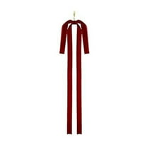 Ikeay 6-Pack Burgundy Velvet Christmas Bows 23.5X15.5 Inch, Rustic Big Ribbon for Staircase Wreath Tree Topper, Outdoor Indoor Xmas Holiday Decoration