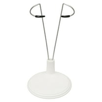 Ikeay Adjustable Doll Stand for 20Cm Dolls, White Plastic Display Base with Support Rod, Compatible with Doll Accessories (Doll Not Included)