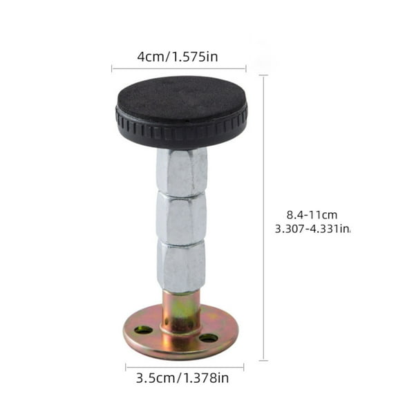 Ikeay Adjustable Headboard Stabilizer with Eva Pads – Anti-Shake Bed Frame Support for Noise-Free Sleep, No-Drill Wall Protector Against Banging (Fits 84-110Mm Gaps)