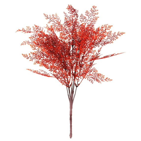 Ikeay Artificial Autumn Flower Stem, Realistic Faux Plastic Fall Decor for Indoor Outdoor Home Table Centerpiece Porch Decoration Red