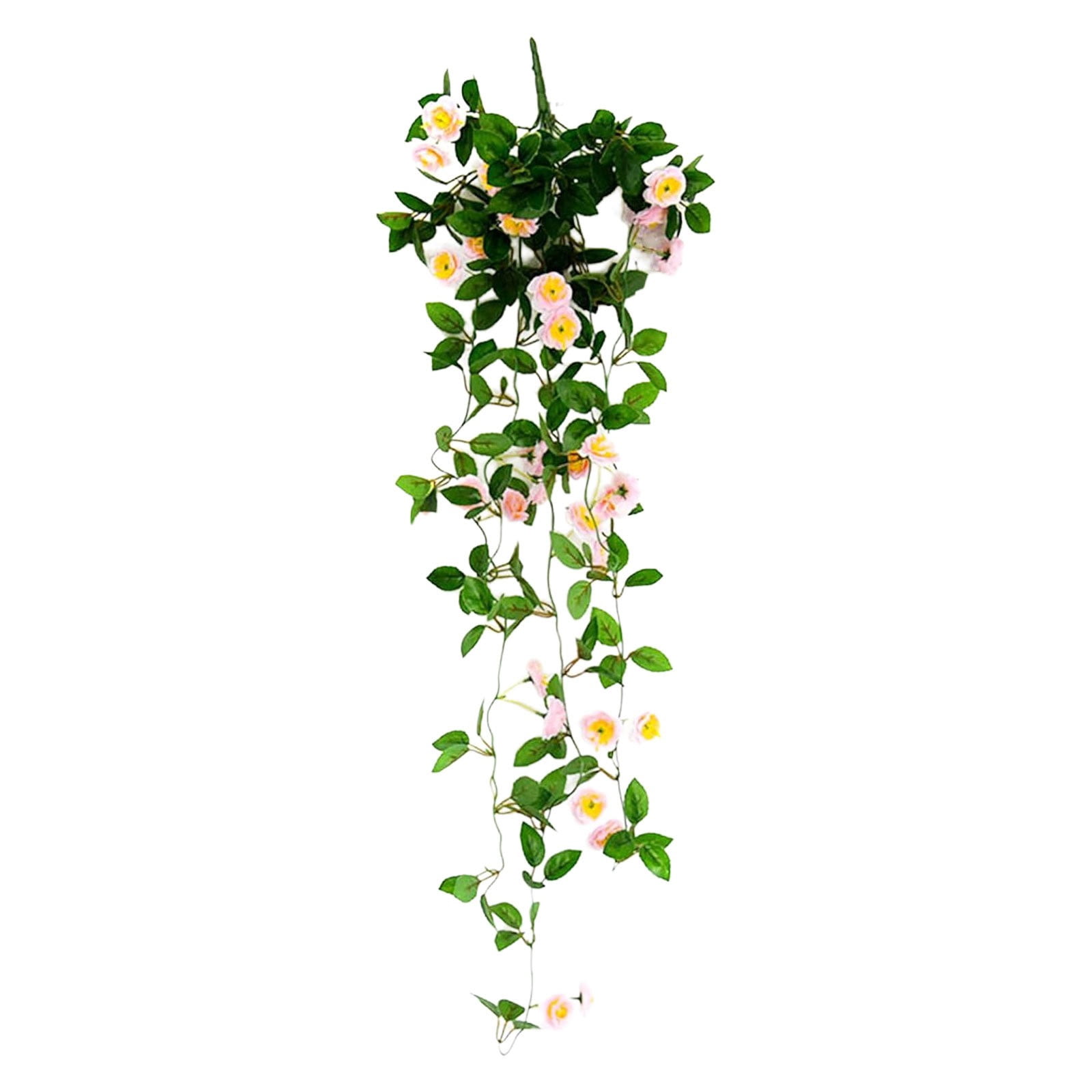 Ikeay Artificial Hanging Rose Plant Silk Flower for Home Garden Wedding ...