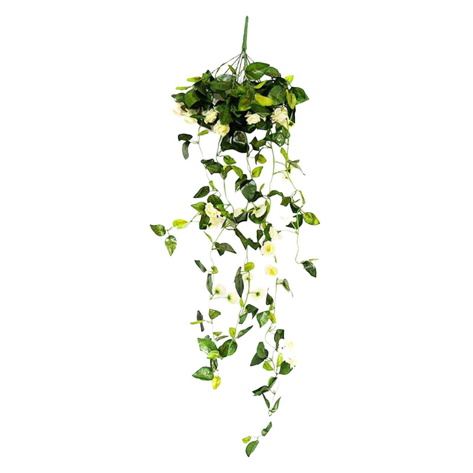 Ikeay Artificial Hanging Rose Plant Silk Flower for Home Garden Wedding ...