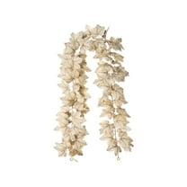 Ikeay Artificial Maple Leaf Vine Garland, 6Ft Autumn Fall Hanging Decoration for Indoor Outdoor, Thanksgiving Halloween Christmas Door Wall Fireplace Decor