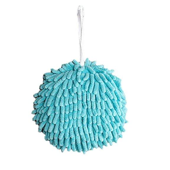 Ikeay Cleaning Cloth, Towels for Bathroom Decorative 1 Pack Hanging Hand Towel Microfiber Plush Absorbent Soft Small Bath Towel with Loop for Kitchen Washstand or Powder Room, Rag