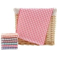 thumbnail image 1 of Ikeay Cotton Kitchen Dish Towels Set, 16X25 Inch Absorbent Dishcloths for Washing Dishes, Drying Rags for Daily Kitchen Use Red, 1 of 9