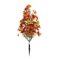 thumbnail image 1 of Ikeay Fall Artificial Topiary Trees Set, 2-Pack Faux Shrubs with Ground Stakes, Outdoor Autumn Decor for Porch Garden, 1 of 7