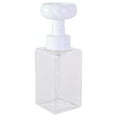 thumbnail image 1 of Ikeay Flower Shape Foaming Hand Soap Dispenser, 250Ml Refillable Plastic Pump Bottle for Bathroom Sink Kitchen, 1 of 5