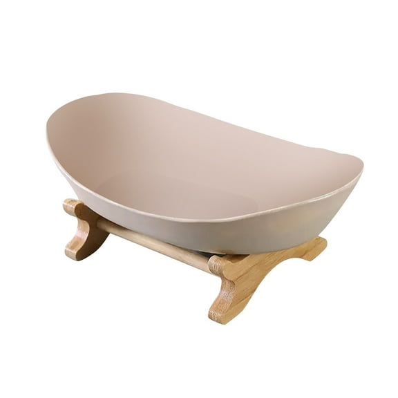 Ikeay Fruit Platter, Fruit Tray Basket Wooden Frame Stand Multi Layer Candy Snack Plate Fruit Shelf Table Decoration, Fruteros