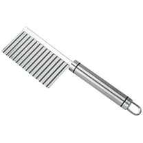 Ikeay Handheld Slicer Tool, Edged Fruit Stainless Wavy Gadget Tool Kitchen Steel Potato Vegetable Cutting Kitchen, Dining Bar, Cutter