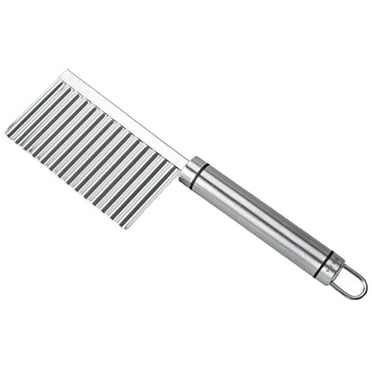 Ikeay Handheld Slicer Tool, Edged Fruit Stainless Wavy Gadget Tool Kitchen Steel Potato Vegetable Cutting Kitchen, Dining Bar, Cutter