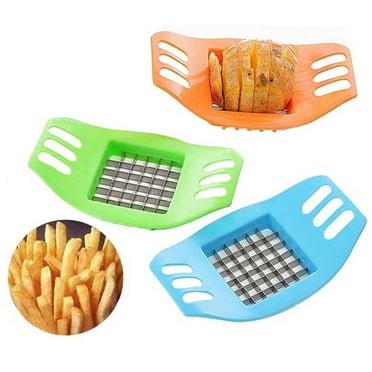 Ikeay Handheld Slicer Tool, Potato Cutter for French Fries Set French Fries Shredder Potato Carrot Vegetable Slicer Shredder Potato Chip Making Tool Color Random 1, Cutter