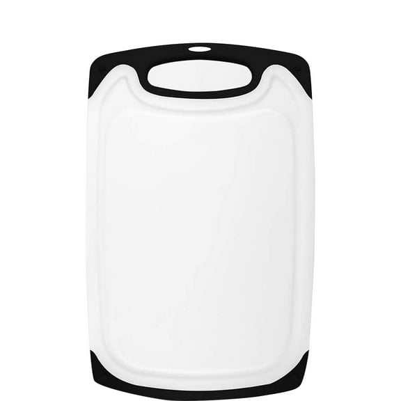 Ikeay Kitchen Cleaning Supplies, Rubber-Plastic Non-Slip Kitchen Three-Piece Board Cutting Plastic Kitchen, Dining Bar, 1Ã Chopping Board Three-Piece Set (Black)