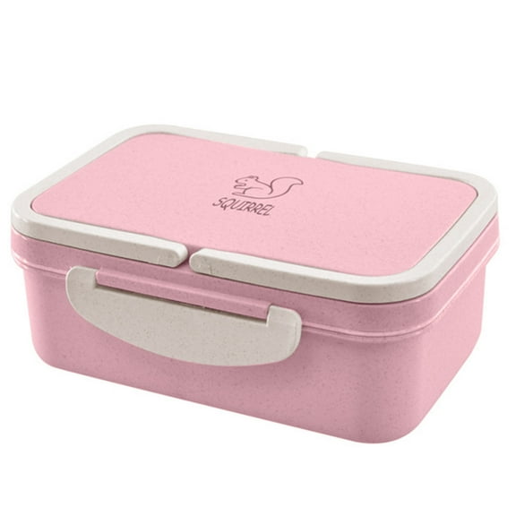 Ikeay Lunch Box, Lunch Picnic Microwave Portable Box Wheat Storage Bento Container Food Kitchen, Dining Bar, Food Storage