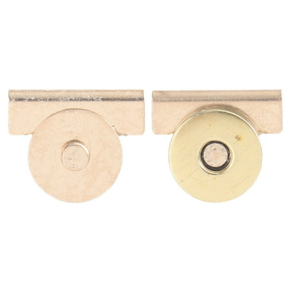Ikeay Magnetic Snap Buttons for Purses and Clothing, Metal Seamless No Sew Buckle Clasp, Strong Hold Bag Clip Purse Fastener Closure (1 Pair) Gold