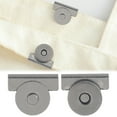 thumbnail image 1 of Ikeay Magnetic Snap Buttons for Purses, No-Sew Metal Clasps for Handbags & Clothing, Strong Hold Seamless Buckle Clasp Fasteners, 1 Pair Gray, 1 of 8
