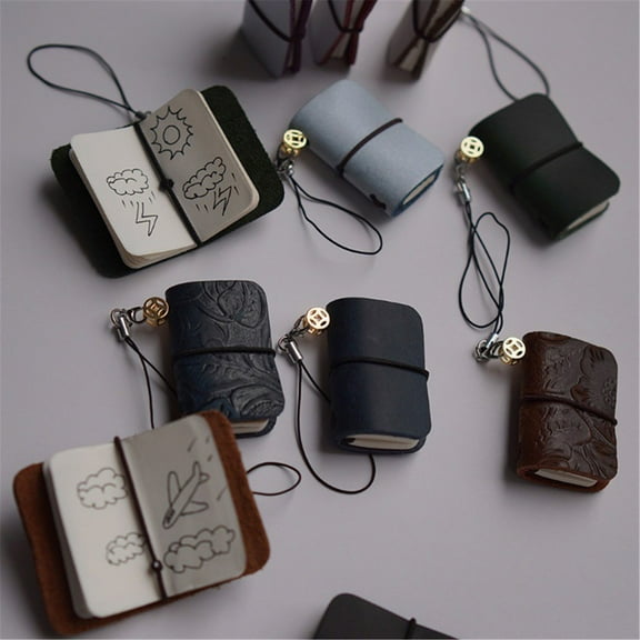 Ikeay Mini Pocket Notebook Creative Cowhide Handmade Multi-Purpose for Notes Diary Painting Ledger Gift for Men Women Compact Portable Design for Daily Use