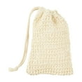 thumbnail image 1 of Ikeay Natural Sisal Soap Bag for Soap Scraps, Reusable Mesh Soap Saver Pouch for Exfoliating, Foaming & Drying, Hanging Rope Design, 1-Pack Yellow, 1 of 2