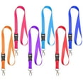 thumbnail image 1 of Ikeay Office Neck Lanyards Detachable Buckle Enhanced Model Hook Breakaway Strap Quick Release Lanyard for Id Badge Key Women Men Cell Phones Usb Whistles Nylon 5 Pack,Lanyard,Clearance Sale, 1 of 9