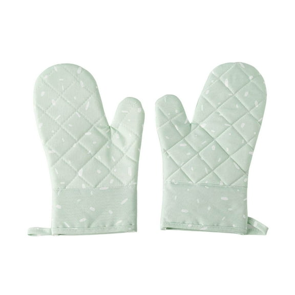Ikeay Oven Mitts, Premium Silicone Slip Oven Set Soft Flexible Oven Gloves Heat Kitchen Cooking Mitts Hands from Hot Surfaces Cookie Sheets Pair Set of 2, Baking Gloves