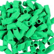 Ikeay Pencil Top Erasers Pencil Cap Erasers Pencil Top Erasers , Colored Eraser Caps - Latex - Free & Clean Erasing, for Teachers & Students Green