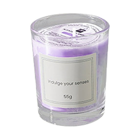 Ikeay Scented Candle in Glass Jar, Decorative Aromatic Candle for Home Desktop, Wedding Party Scene Layout