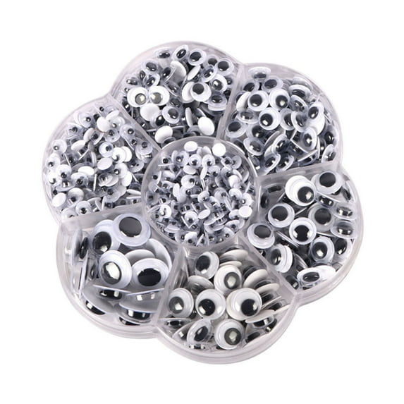 Ikeay Scrapbooking 500 Self-Adhesive Diy Eyes Wiggle Mixed Crafts Black with Artscrafts Sewing,Sticker Eyes,Office&Craft&Stationery,Clearance Sale