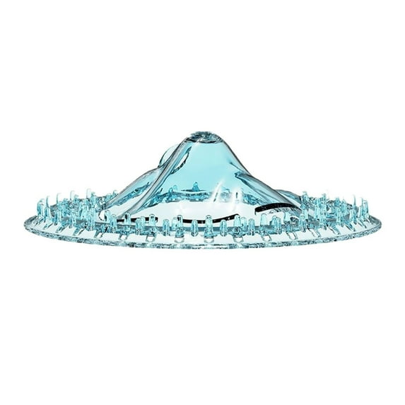 Ikeay Silicone Hair Catcher Shower Drain 10Pcs Disposable Iceberg-Shaped Hair Catchers for Shower & Bathtub Drain: Anti-Odor & Clog Prevention Shower Accessories