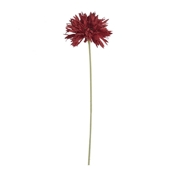 Ikeay Simulation Brushed Gerbera Chrysanthemum Single Stem Silk Flower, Minimalist Home Office Wedding Decoration, Realistic Artificial Flower