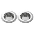 thumbnail image 1 of Ikeay Sink Strainers, 2 Pack Kitchen Sink Strainer Stainless Steel Drain Cover Anti Clogging Mesh Drain Strainer for Kitchen Sinks Drain, Strainers, 1 of 6