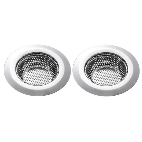 Ikeay Sink Strainers, 2 Pack Kitchen Sink Strainer Stainless Steel Drain Cover Anti Clogging Mesh Drain Strainer for Kitchen Sinks Drain, Strainers