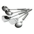 thumbnail image 1 of Ikeay Tableware Stainless Steel Kitchen Cooking Tools Cutlery Set Spatula Spoon Spoon 5Pc Tableware, 1 of 7