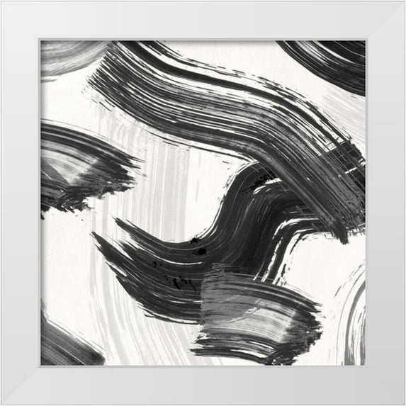 Ikeda, Haru 20x20 White Modern Wood Framed Museum Art Print Titled - Happening (detail 2)