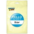thumbnail image 1 of Iker Hello My Name Is Refrigerator Button Magnet, 1 of 2
