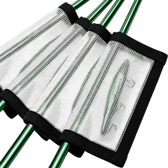 Ikerall 4 Pack Fishing Lure Wraps, Durable Clear PVC Lure Covers for Rod Fabric Hook Protectors