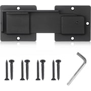 Ikerall 7.5" Gate Latch Lock with Padlock Hole for Outdoor Fence, Barn Door Lock, Gate Lock, Shed Door Latch, Heavy Duty Steel Adjustable Gate Latch for Wooden Fence Gate Hardware